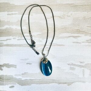 Vintage Blue Tigers Eye Cabachon set in Silver